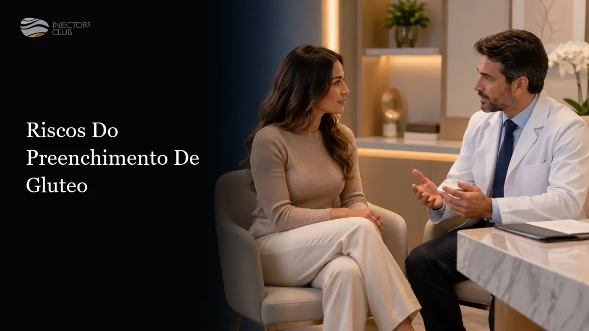 Consulta de orientação sobre o procedimento em consultório — riscos do preenchimento de glúteo